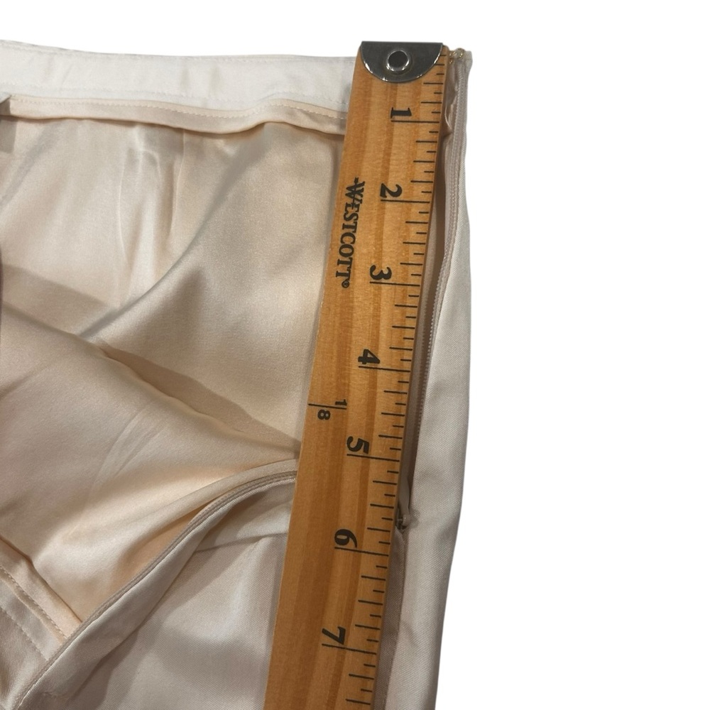 St.John Collection Ivory Pants Women’s 12 NEW Retro Silk Lined High Rise office - Picture 10 of 14